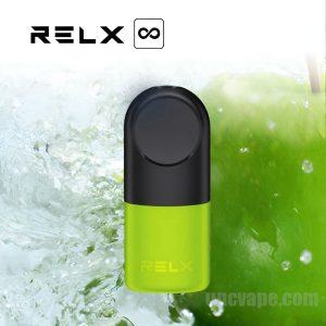 Relx Infinity 交換用ポッド カートリッジ # クリスプグリーン 650 パフ 1.8ml