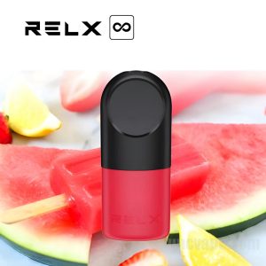 Relx Infinity 交換用ポッド カートリッジ # フレッシュレッド 650 パフ
