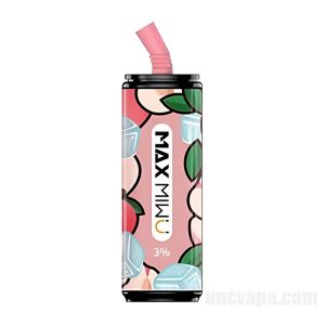 Max Miwu Coke Tin 使い捨て電子タバコ 3600 パフ # 桃アイスキャンディー