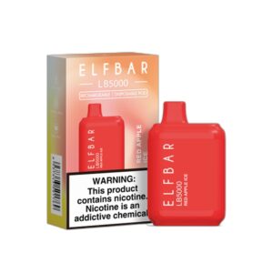 ELF BAR LB5000 Disposable 5000パフ Red Apple Ice