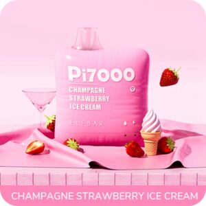 ELF BAR PI7000 Disposable Champagne Strawberry Ice Cream 7000パフ 17ml