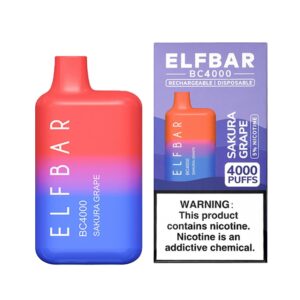 ELF BAR BC4000 Disposable Sakura Grape 4000パフ