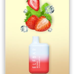 ELF BAR BC2000 Disposable 2000パフ Strawberry Ice 5ml