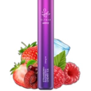 ELF BAR 600V2 Disposable Strawberry Raspberry Berry Ice 600パフ 550mAh
